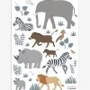 LILIPINSO Wall Decals A3 Savannah: Elephant Zebra Lion -Kids Toy Shop lilipinso lilipinso wall decals a3 savannah elephant zebra lion 31676561752198