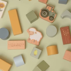 Little Dutch Little Farm Building Blocks -Kids Toy Shop little dutch little dutch little farm building blocks 32714202120326