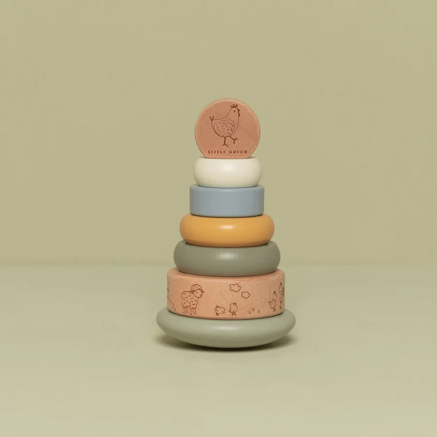 Little Dutch Little Farm Rocking Ring Stacker 5 Little Dutch Little Farm Rocking Ring Stacker - Image 3