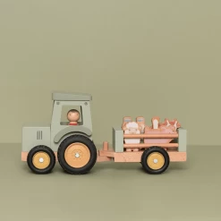 Little Dutch Little Farm Tractor With Trailer -Kids Toy Shop little dutch little dutch little farm tractor with trailer 32714284630150