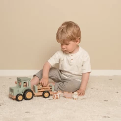 Little Dutch Little Farm Tractor With Trailer -Kids Toy Shop little dutch little dutch little farm tractor with trailer 32714284728454