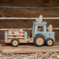 Little Dutch Little Farm Tractor With Trailer -Kids Toy Shop little dutch little dutch little farm tractor with trailer 32714284761222