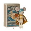 Maileg - Super Hero Mouse In Matchbox