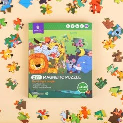 Mieredu 2 In 1 Magnetic Puzzle - Day & Night Jungle -Kids Toy Shop mieredu mieredu 2 in 1 magnetic puzzle day night jungle 31516852355206