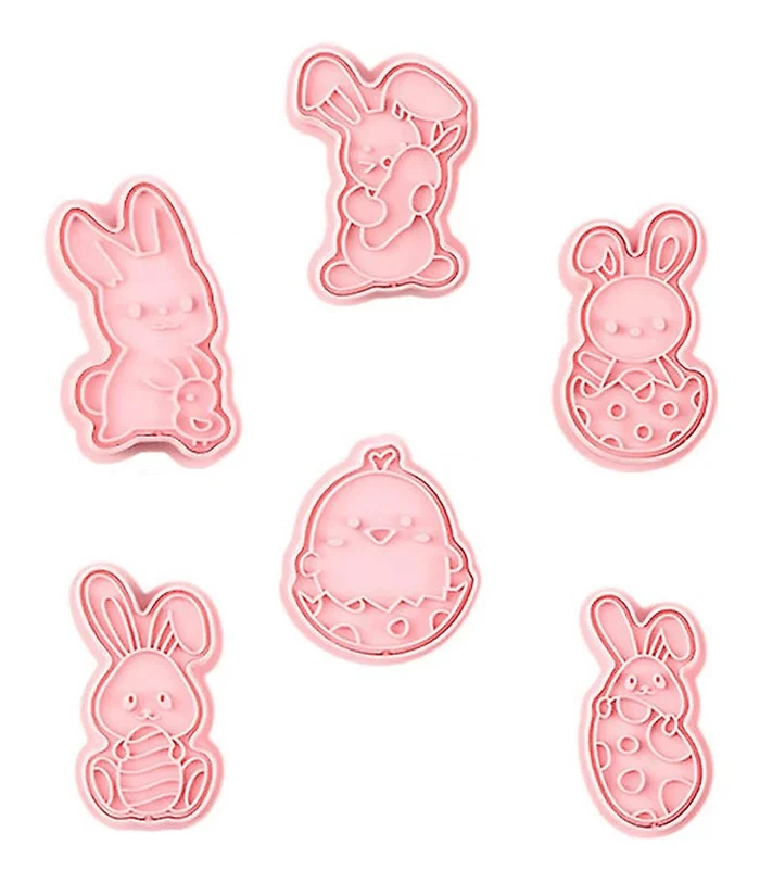 Montessori Mates Bunnies Cookie Shape And Stamp Set - 6 Pcs 4 Montessori Mates Bunnies Cookie Shape And Stamp Set - 6 Pcs - Image 2