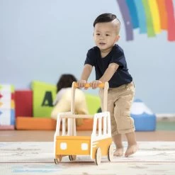 Moover Line Yellow School Bus Walker -Kids Toy Shop moover moover line yellow school bus walker 31084713017478