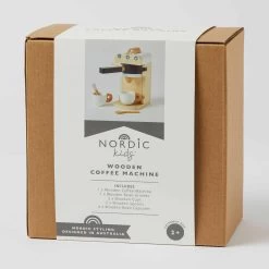 Nordic Kids Wooden Coffee Machine Set -Kids Toy Shop nordic kids nordic kids wooden coffee machine set 29997766180998