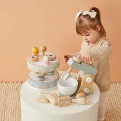 Nordic Kids Wooden Mixer Set -Kids Toy Shop nordic kids nordic kids wooden mixer set 30596752375942