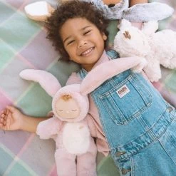 Olli Ella Cozy Dinkums Bunny Flopsy - Rose -Kids Toy Shop olli ella olli ella cozy dinkums bunny flopsy rose 32552308670598