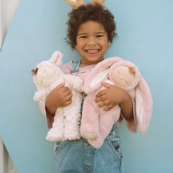 Olli Ella Cozy Dinkums Bunny Flopsy - Rose -Kids Toy Shop olli ella olli ella cozy dinkums bunny flopsy rose 32552308703366
