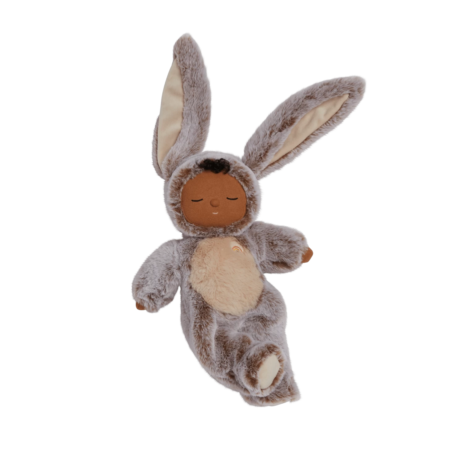 Olli Ella Cozy Dinkums Bunny Muffin - Cocoa Cream 6 Olli Ella Cozy Dinkums Bunny Muffin - Cocoa Cream - Image 4