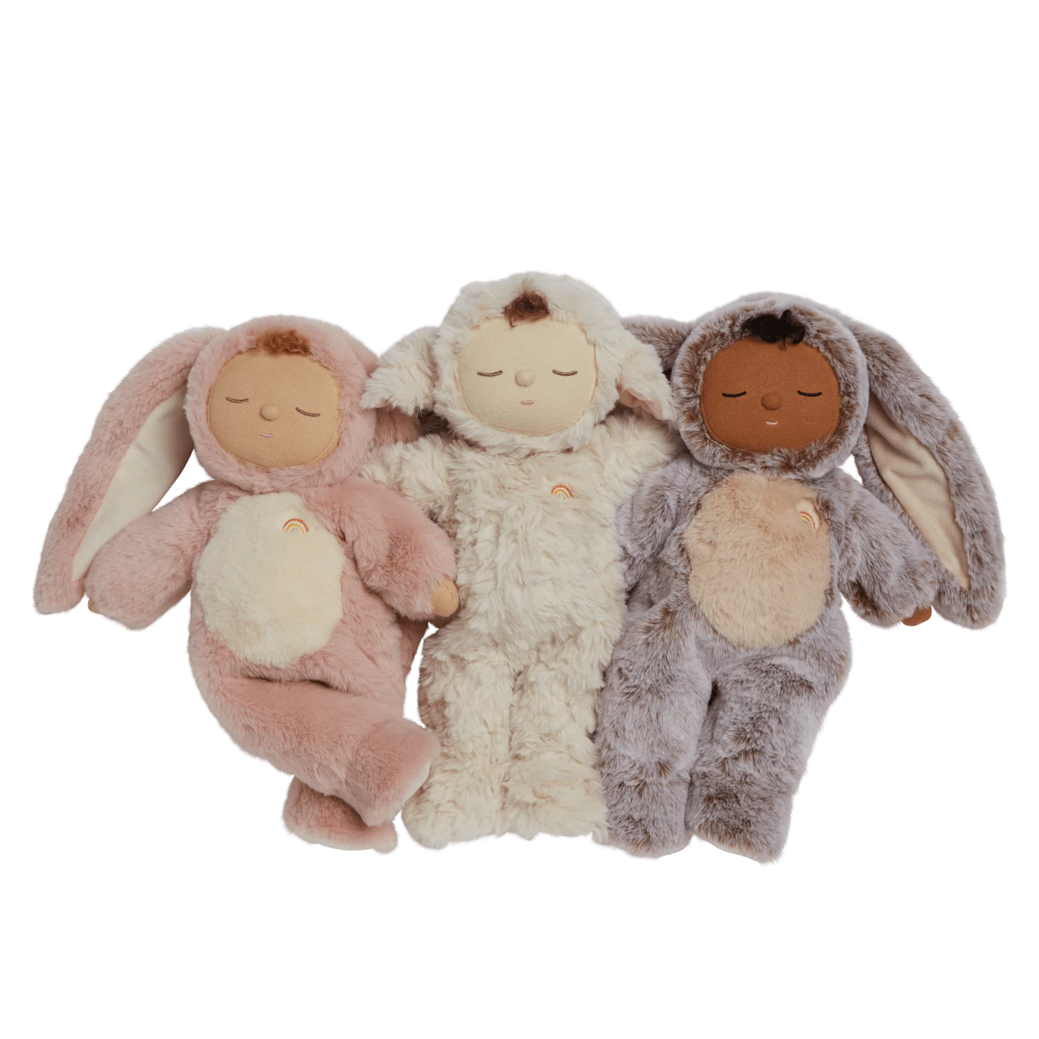 Olli Ella Cozy Dinkums Bunny Muffin - Cocoa Cream 7 Olli Ella Cozy Dinkums Bunny Muffin - Cocoa Cream - Image 5