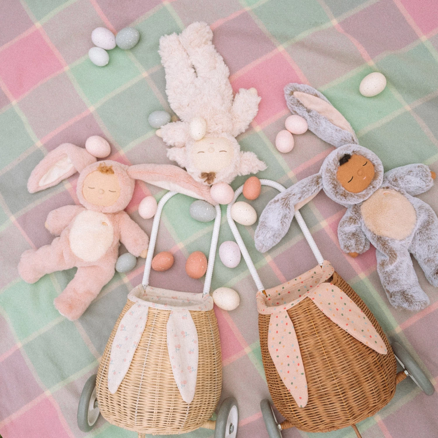 Olli Ella Cozy Dinkums Bunny Muffin - Cocoa Cream 11 Olli Ella Cozy Dinkums Bunny Muffin - Cocoa Cream - Image 9