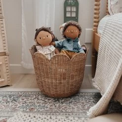 Olli Ella Rattan Tulip Basket