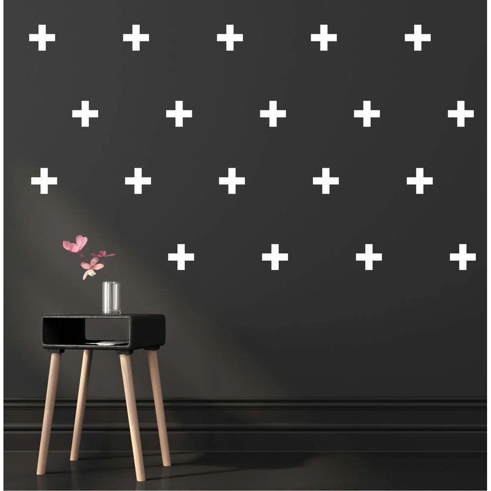 Pom Pom Crosses Wall Decal Stickers 3 Pom Pom Crosses Wall Decal Stickers