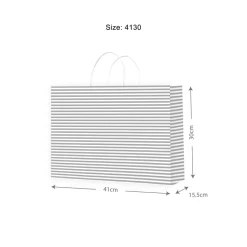 Gift Bag MED Candy Silver 410x300x155mm