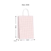 Gift Bag SML Gingham Champagne 250x350x110mm