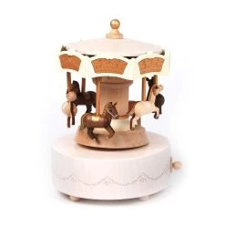 Wooderful Life Double Up & Down Music Box - Horses Carousel -Kids Toy Shop wooderful life wooderful life double up down music box horses carousel 11615426838575