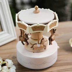 Wooderful Life Double Up & Down Music Box - Horses Carousel -Kids Toy Shop wooderful life wooderful life double up down music box horses carousel 11615439454255