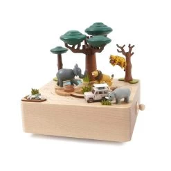 Wooderful Life Round & Round Music Box - African Safari