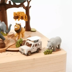 Wooderful Life Round & Round Music Box - African Safari -Kids Toy Shop wooderful life wooderful life round round music box african safari 29974550347910