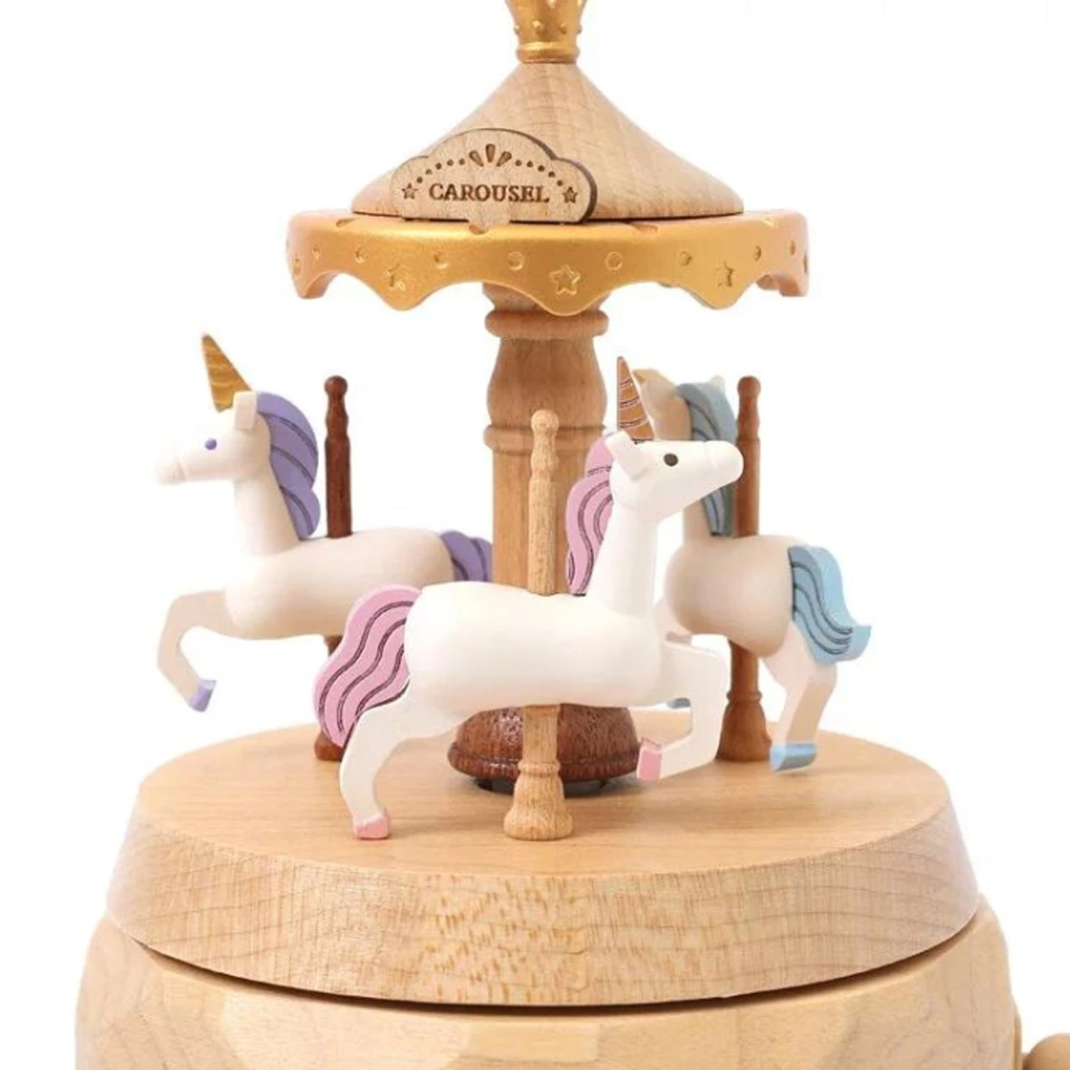 Wooderful Life Unicorn Carousel Music Box 4 Wooderful Life Unicorn Carousel Music Box - Image 2